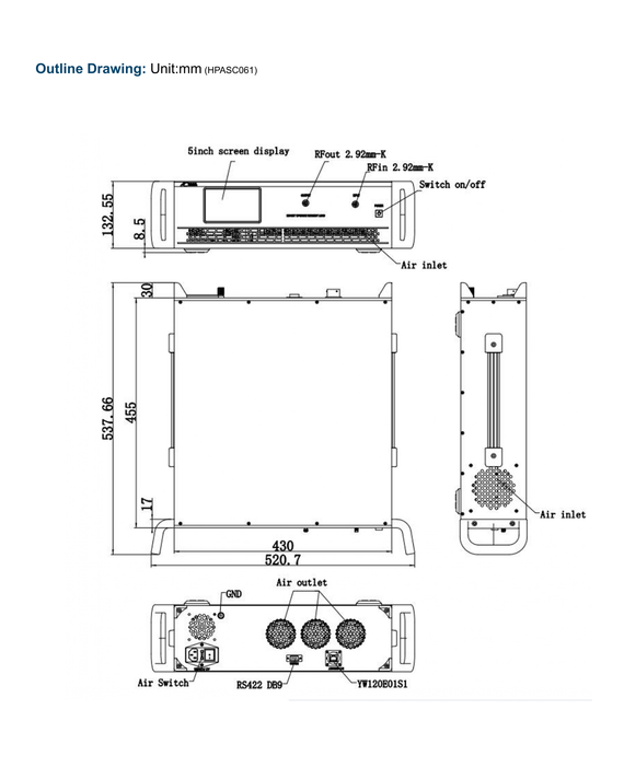 Product image for RF High Power Amplifier Systems 18 - 40 GHz