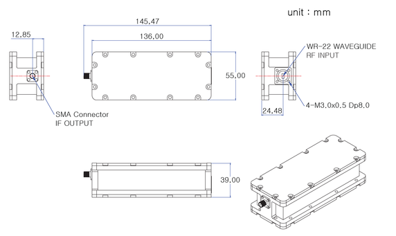 Product image for Q-Band Single Band PLL LNB