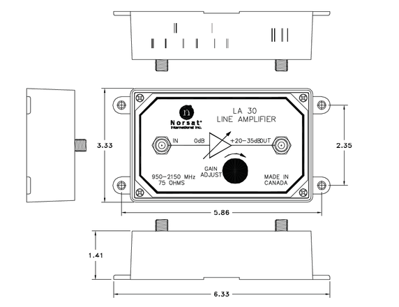 Norsat  Line Amplifier