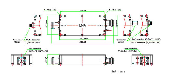 Product image for Single-Band L-Band LNA 1100 - 1700 MHz