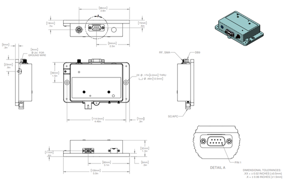 Product image for RF over Fiber 3GHz - Transmitter Single Mode