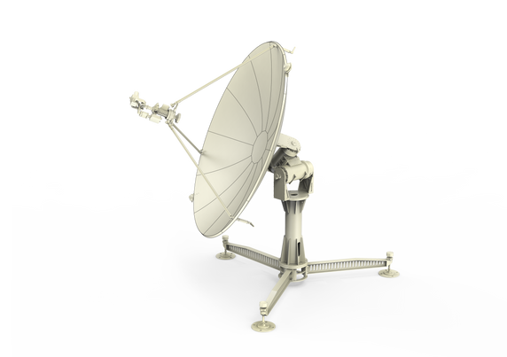 Product image for WAYFARER 1.8m Multi-Band X-Y Low Orbit Satellite Transportable Auto Flyaway Antenna - Ring Focus