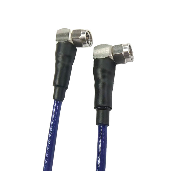 Product image for Ultra Flexible Low Loss Phase Stable Cable 18 - 40 GHz - SMA Right Angle Male Connector