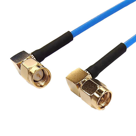 Product image for Semi-Flexible Cable 3 - 40 GHz - SMA Right Angle Male Connector