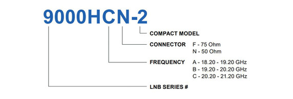 Product image for 9000H-2 Single Band Ka-Band PLL LNB DEMO