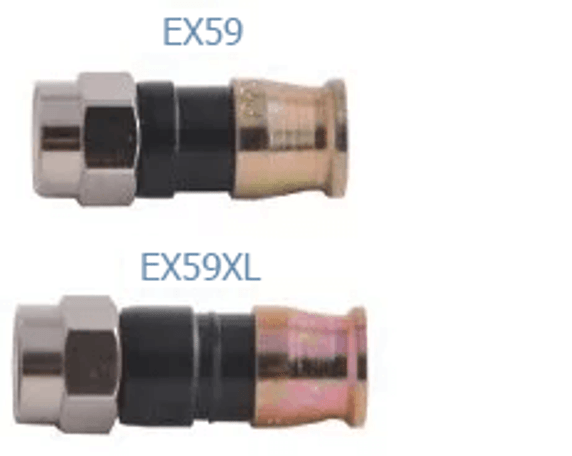PPC Belden EX59 RG59 Universal Compression Connector (50 pcs) PPC Belden EX59 RG59 Universal Compression Connector (50 pcs)