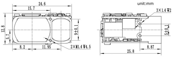 Product image for OPTIVIA 905 nm Laser Rangefinder LRFA1500AB