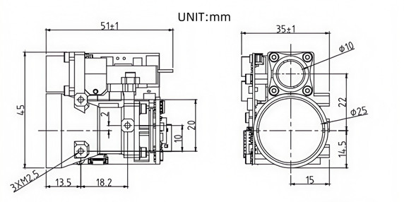 Product image for OPTIVIA 1535 nm Laser Rangefinder LRFB6000EC