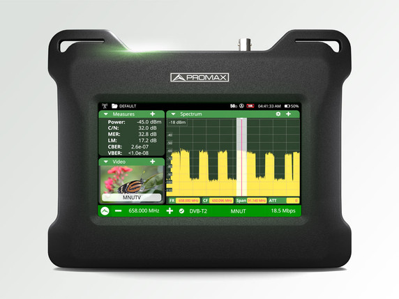 PROMAX TV EXPLORER NG Portable TV & Satellite Field Meter (DVB)