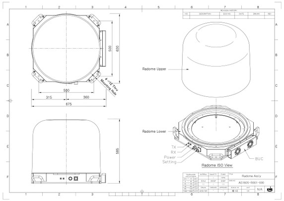 Product image for MarineLink 0.45 m Ku-Band Maritime Antenna DVB-S2 CCM