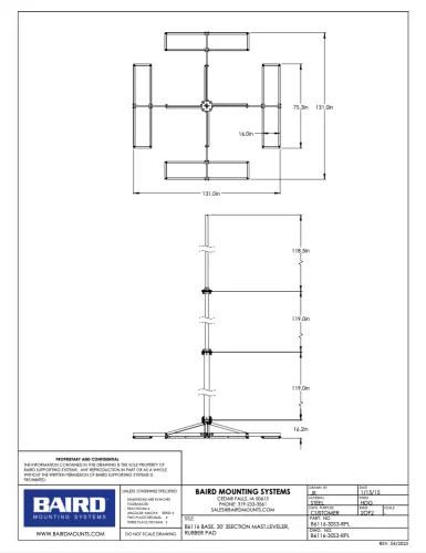 Baird Security Camera Pole Mount