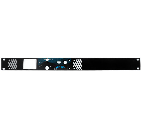 Haivision 1U front panel kit hosting one Haivision Rack200 or Rack300