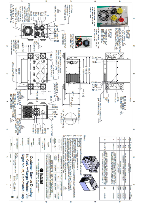 Product image for ATOM 80W Ku-Band BUC Vibration Assembly Right Side Mount
