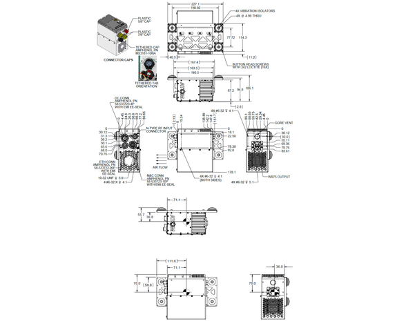 Product image for ATOM 80W Ku-Band GaN BUC