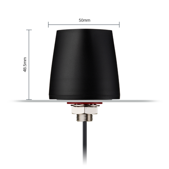 Taoglas Olympian II – G45 5G/4G Cellular, Small Form Factor Permanent Mount Antenna