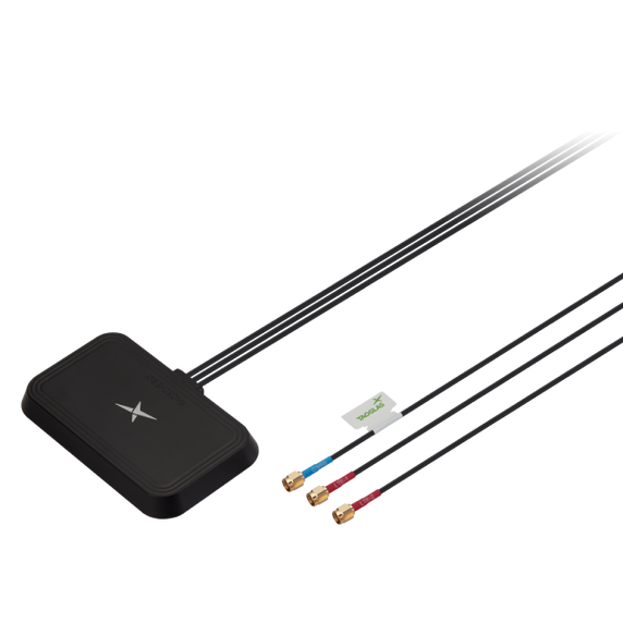 Taoglas 3-in-1 GNSS & 2*4G MIMO Low Profile Miniature Form Factor Adhesive Mount Combination Antenna