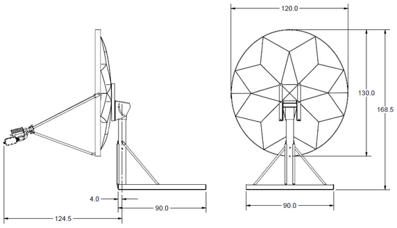 Product image for 1.2m Ku-Band Fixed Antenna
