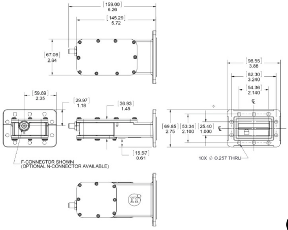Product image for C-Band Single-Band PLL LNB
