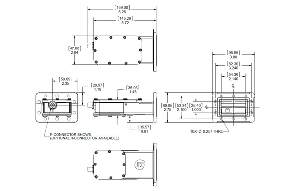 Product image for 3200 C-Band 5G LNB and Band Pass Filter