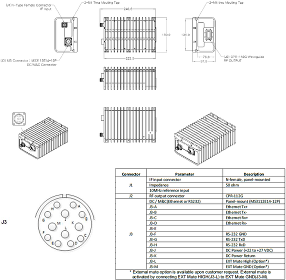 Product image for 10W X-Band BUC-100270