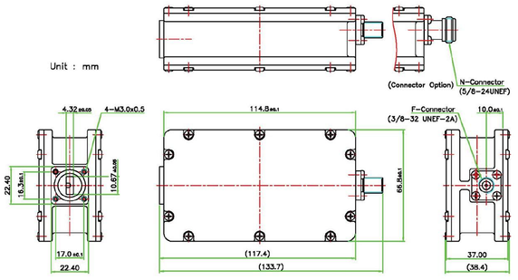 Product image for Ka-Band Quad-Band LNB