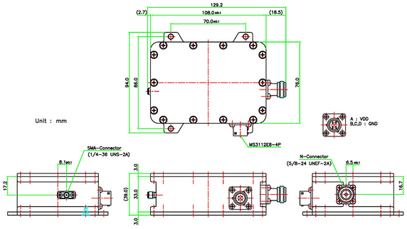 Product image for Dual-Band Ka-Band EXT BDC
