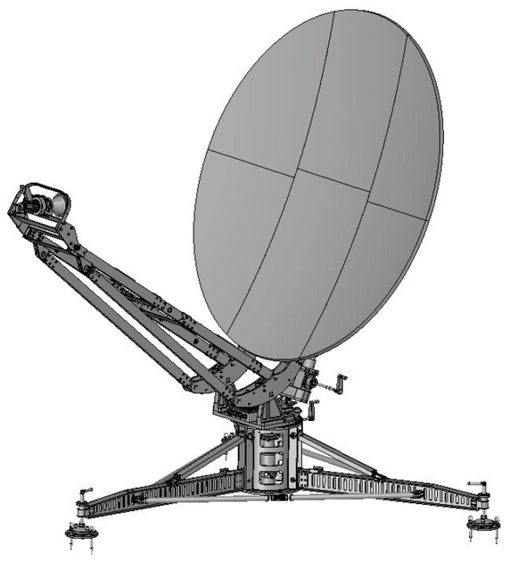 Product image for 1.8m Auto Flyaway Antenna - Ring Focus
