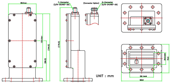 Product image for Ku-Band Single Band Ext Ref PLL LNB