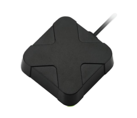 Taoglas AA.171.501111 MagmaX IP67 GPS/GLONASS/GALILEO/BeiDou 2 Stage Antenna 5M RG-174 SMA(M)-SAW Filter & Dual pin patch