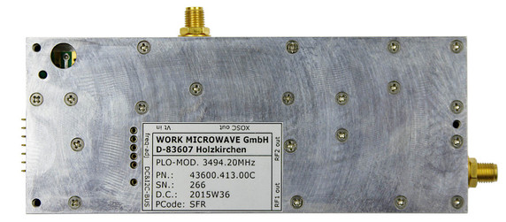 Work Microwave Phase-Locked Oscillator with internal crystal, 1200 – 9999.9 MHz