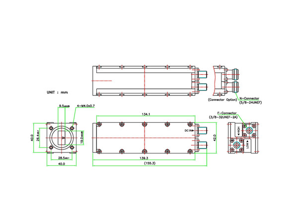 Product image for 1000 Ku-Band Simultaneous Band PLL LNB (Low-Band Connector)