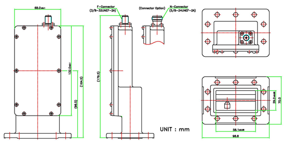 Product image for LNB-100009 C-Band Single Band PLL LNB