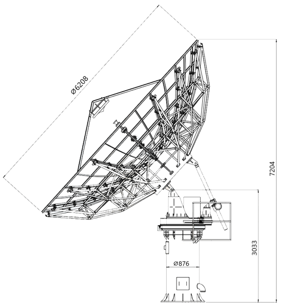 Product image for ANCHOR 6.2m Ka-Band Earth Station Antenna