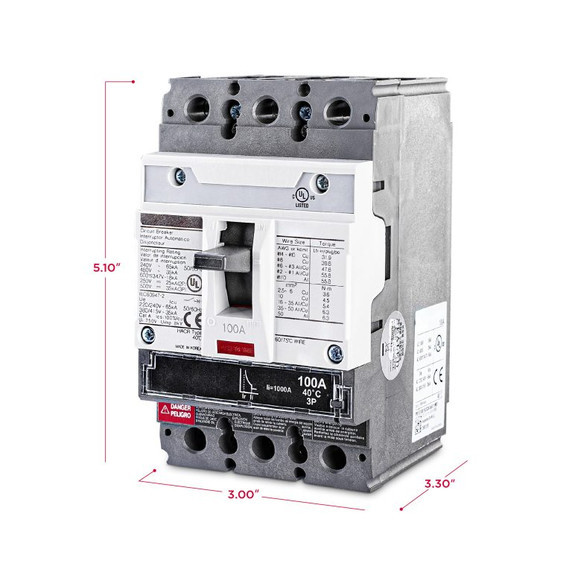 CyberPower SMUCB100UAC 3-Phase Modular UPS Circuit Breaker Hardware