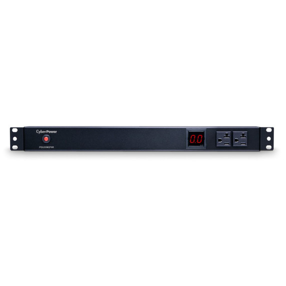 CyberPower PDU20M2F8R 10-Outlet (2 Front, 8 Rear), Rack Mount Metered Power Distribution Unit (PDU)