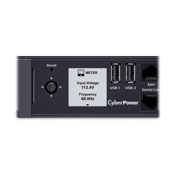 CyberPower PDU41001G 8-Outlet (Front), 1U Rack Mount Gigabit, Switched Power Distribution Unit (PDU)