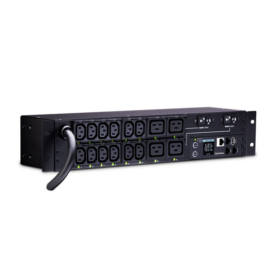 CyberPower PDU41008 16-Outlet (Front), 2U Rack Mount Switched Power Distribution Unit (PDU)