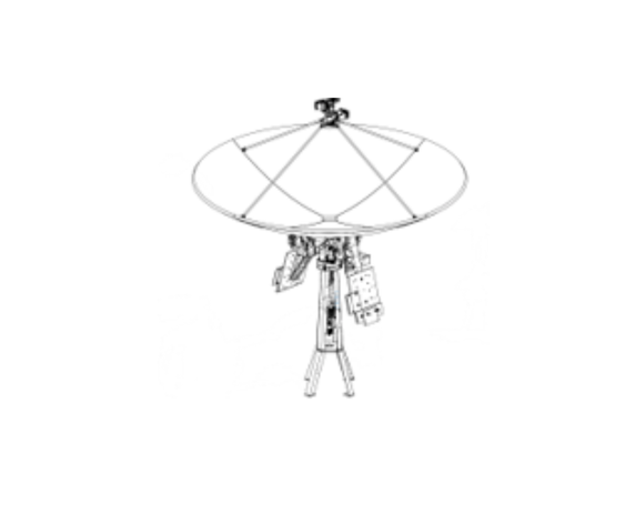 Cobham 40-360902-00000A Sea Tel 370s TV, Cir/Lin 5G C/Ku, No Radome