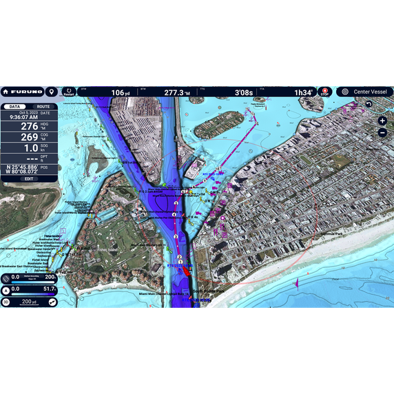 Furuno TZT24X NavNet TZtouchXL Chart Plotter, 24" All-Glass IPS Display FULL HD (1920x1080)