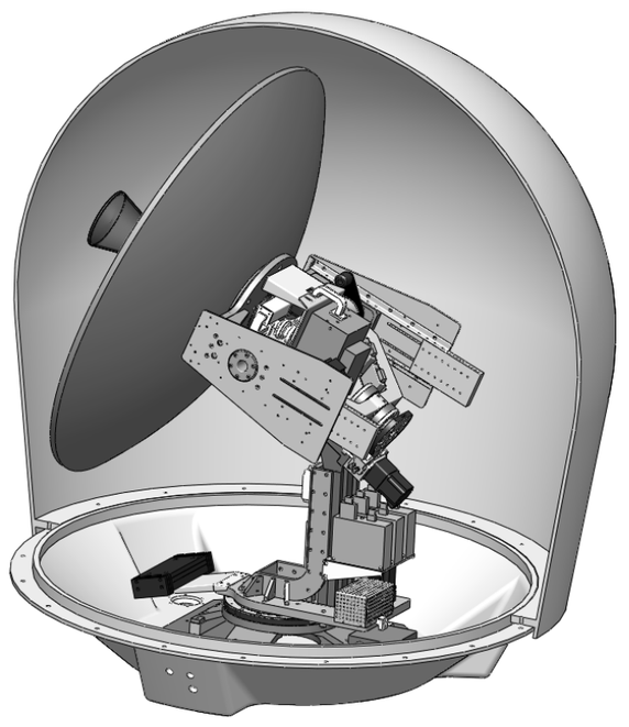 Product image for 1.0m X-Band Maritime Antenna - RAL 7001