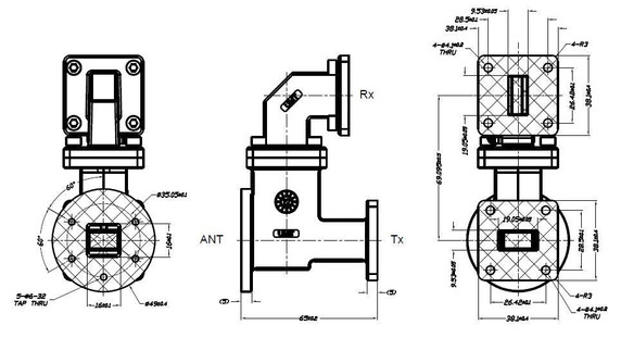 Product image for Low Ku-Band OMT Transmit Reject Filter