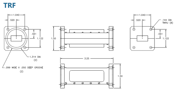 Product image for Low Ku-Band OMT Transmit Reject Filter