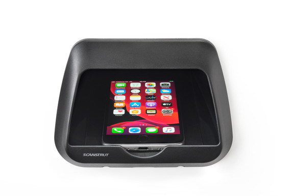 Scanstrut SC-CW-6GT Waterproof Wireless Charger - Nest 3 Coil 15W phone charging pocket 12/24V