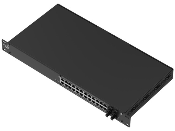 Teltonika Networks 15196621 SWM282 L2+ Managed Switch, 19 Rack, PoE, 24xGbE, 4xSFP
