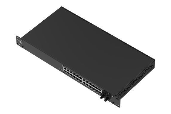 Teltonika Networks 15723764 SWM281 L2+ Managed Switch, 19 Rack, 24xGbE, 4xSFP
