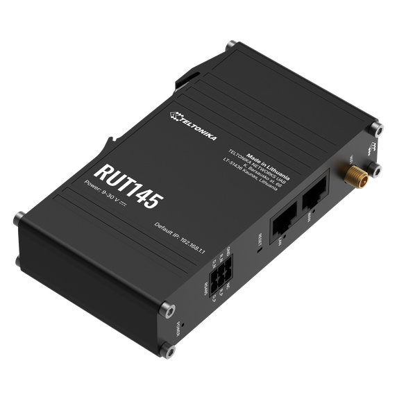 Teltonika Networks 15557351 RUT145 Ethernet Router with RS485