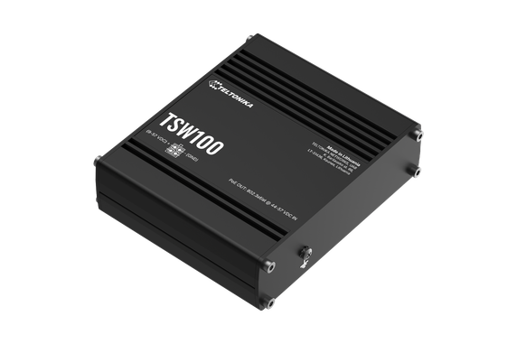 Teltonika Networks 14814581 TSW100 PoE+ Switch 5 GbE ports