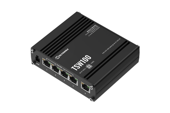 Teltonika Networks 14907204 TSW100 5 Port Unmanaged Switch with US PSU