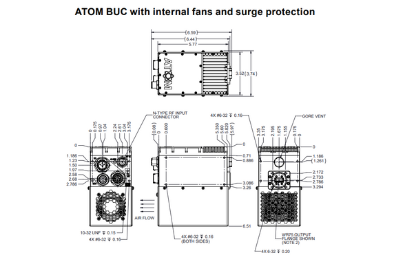 Product image for ATOM 80W Ku-Band GaN BUC Product image for ATOM 80W Ku-Band GaN BUC