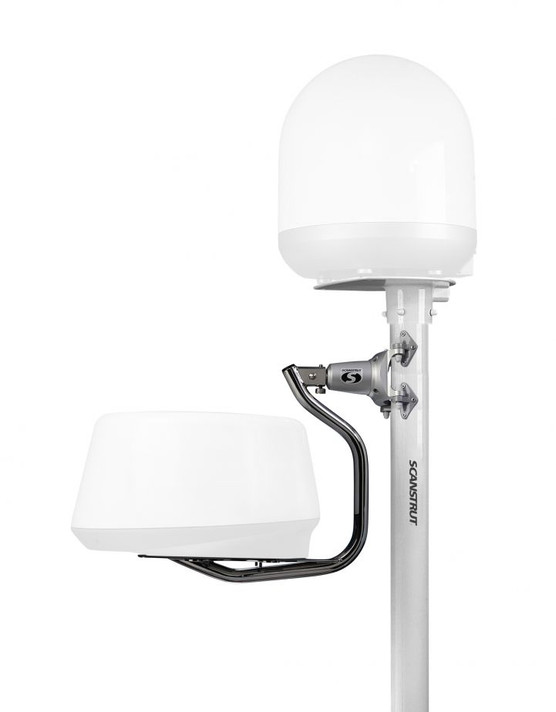 DLMP1-30F Dual self-levelling pole mount 2.5m / 8' 2" for radome and satcom